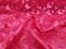 1 Yard 3D Butterfly Embroidered Fuschia Mesh Lace Fabric for Dresses and Crafts.